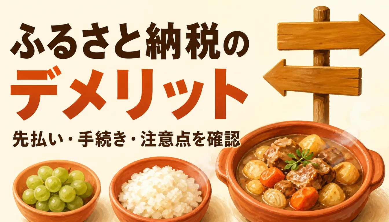 二方向を指す木製の道しるべのイラスト