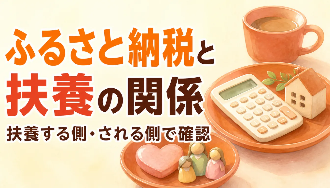 家族の扶養と控除を確認する書類と電卓