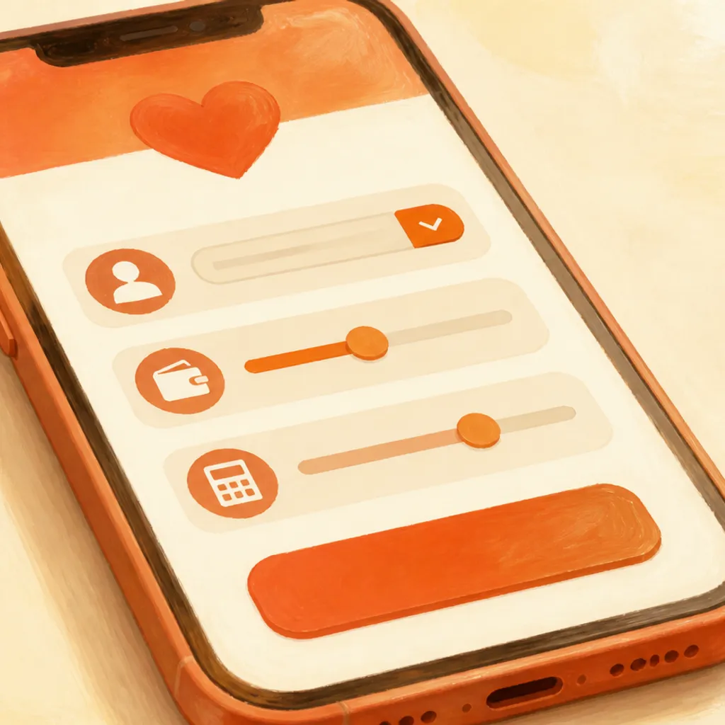 限度額シミュレーターを表示したスマートフォン