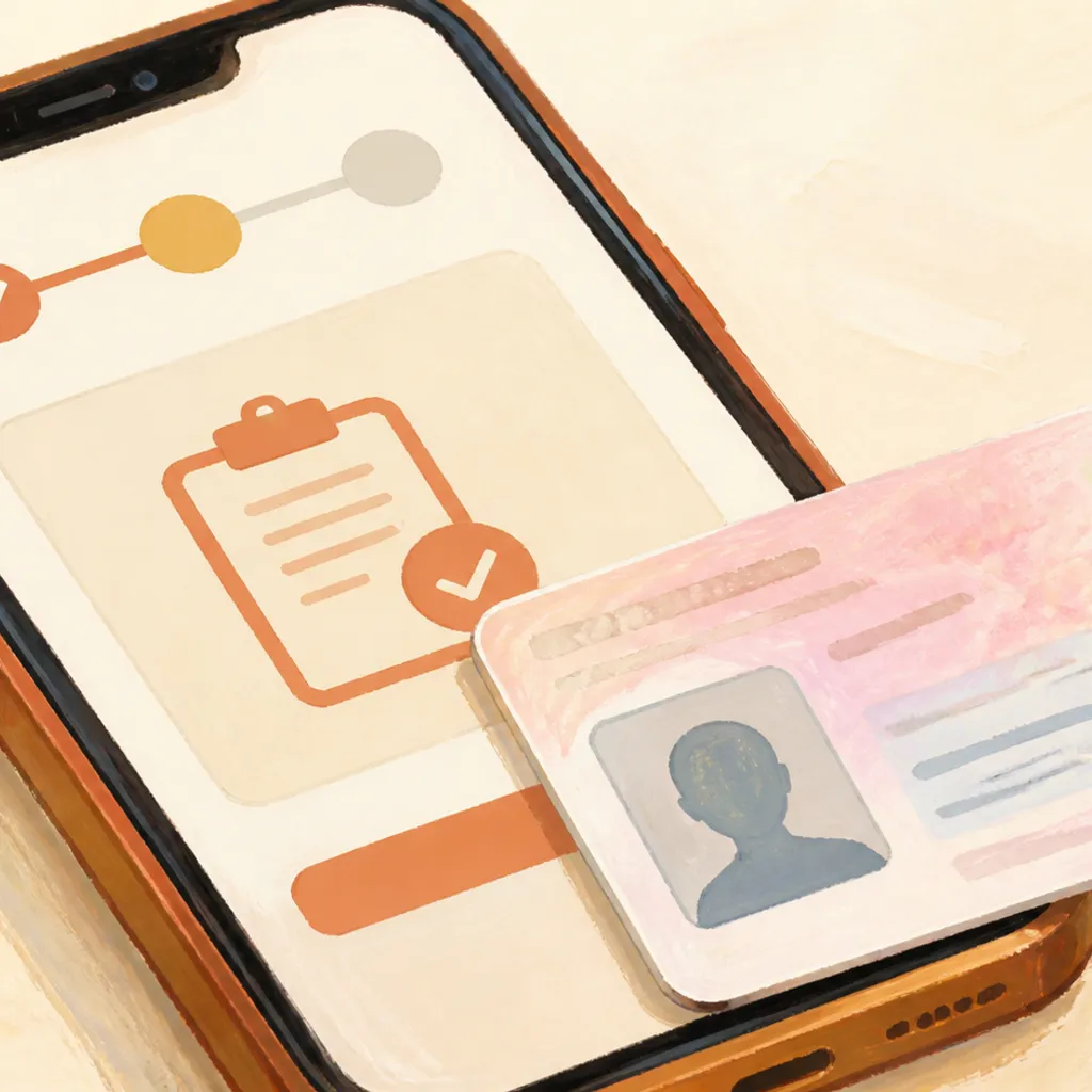e-Taxの申告画面を開いたスマホとマイナンバーカード