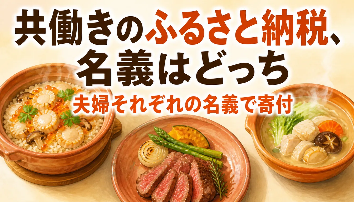夫婦それぞれの寄付メモを並べた家計ノート