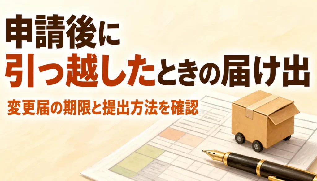 ふるさと納税の変更届出書と引っ越し用の段ボール箱