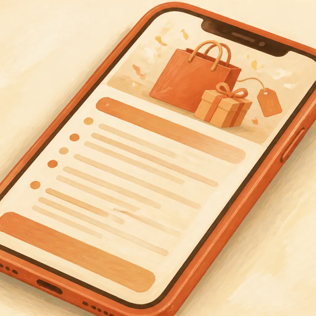 キャンペーンの条件画面を表示したスマートフォン