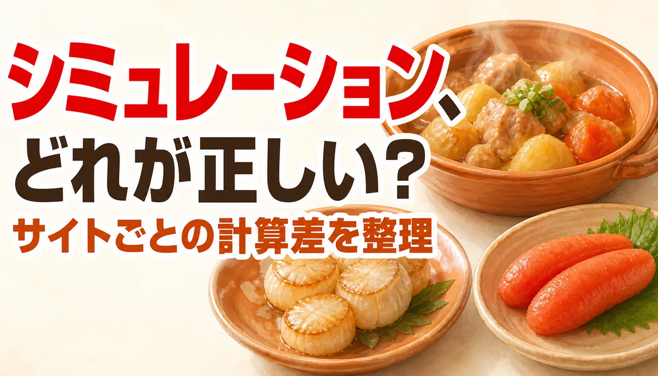 ふるさと納税の限度額シミュレーターを表示したスマートフォン