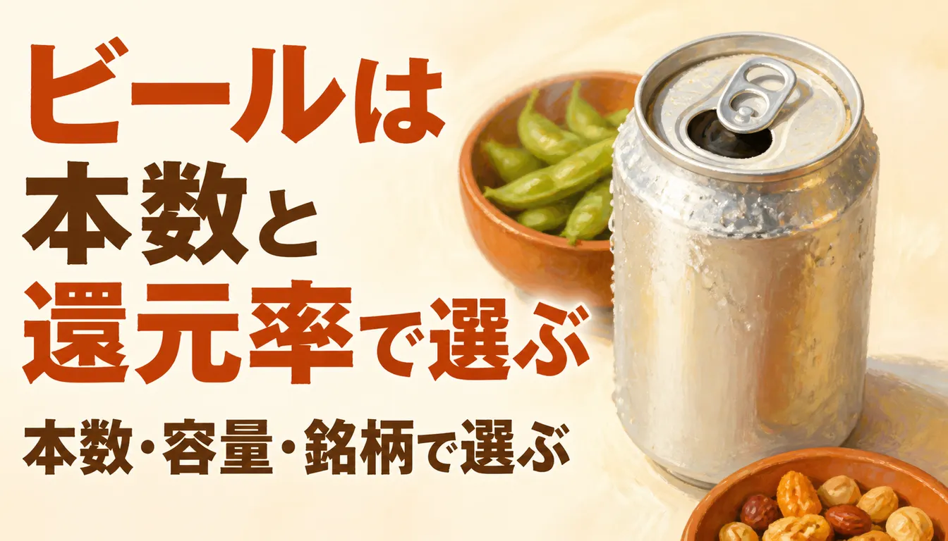 水滴のついた冷えた缶ビール