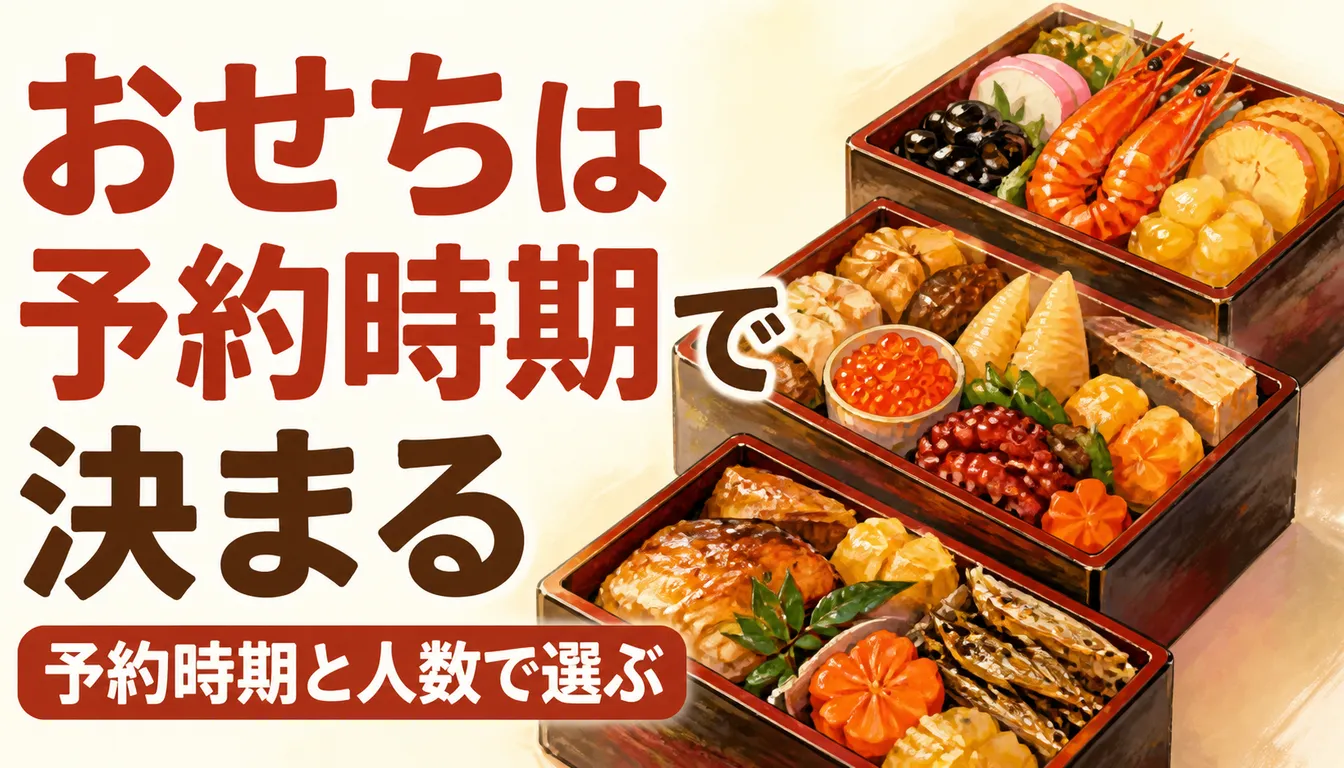 正月料理が詰められた三段重のおせち