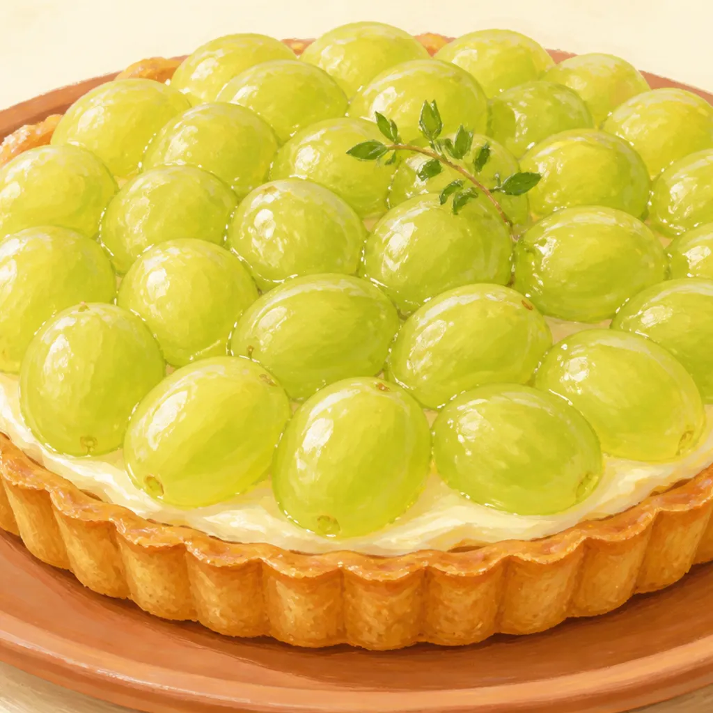 旬のぶどうをのせたフルーツタルト